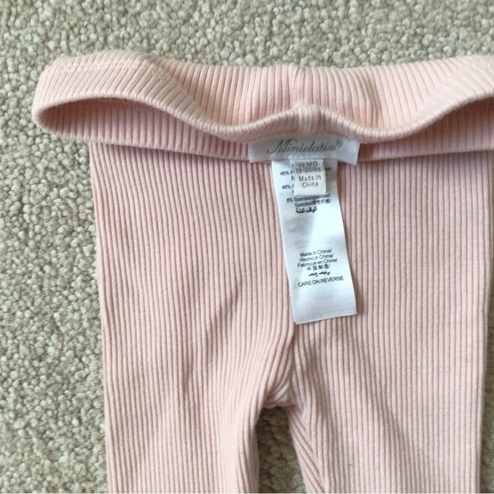 MINICLASIX STRAP TULLE DRESS/ LEGGING PANT WITH FLOWER APPLIQUÉS- SIZE 12 MONTHS - Picture 11 of 12